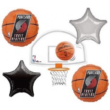 Basketball Portland Trailblazers NBA 5 Piece Balloon Set