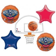 Basketball New Orleans Pelicans NBA 5 Piece Balloon Set