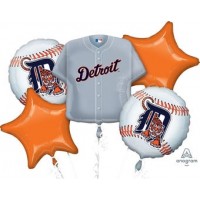 Detroit Tigers 5 Piece Balloon Set Baseball Party Supplies