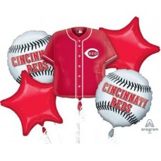 Cincinnati Reds 5 Piece Balloon Set Baseball Party Supplies