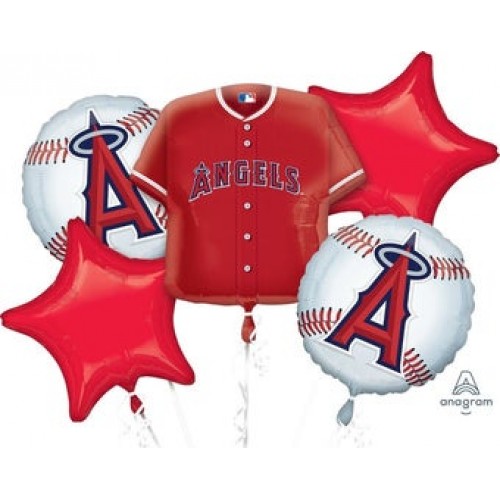 Los Angeles Angels of Anaheim 5 Piece Balloon Set Baseball Party Supplies