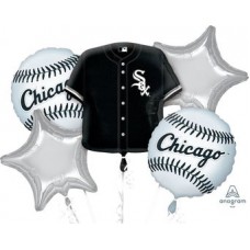 Chicago White Sox 5 Piece Balloon Set Baseball Party Supplies Major League Baseball Chicago White Sox balloon themed party