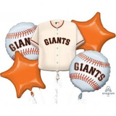 San Francisco Giants 5 Piece Balloon Set Baseball Party Supplies