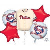 Philadelphia Phillies 5 Piece Balloon Set Baseball Party Supplies