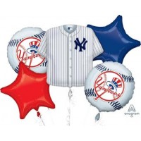New York Yankees 5 Piece Balloon Set Baseball Party Supplies
