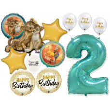 Simba the Lion King 2nd Birthday Bouquet of Balloons Party Supplies Event Decorations