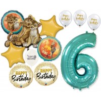 Simba the Lion King 6th Birthday Bouquet of Balloons Party Supplies Event Decorations