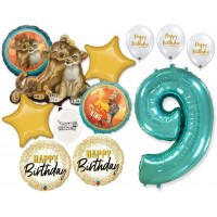 Simba the Lion King 9th Birthday Bouquet of Balloons Party Supplies Event Decorations