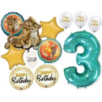 Simba the Lion King 3rd Birthday Bouquet of Balloons Party Supplies Event Decorations
