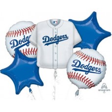 Los Angeles Dodgers 5 Piece Balloon Set Baseball Party Supplies