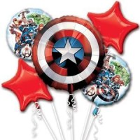 Captain America 5 Piece Avengers Balloon Set for Party Events 