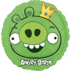 Angry Birds 18 inch Pig Balloon with Crown 