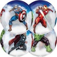 Avengers Marvel Superheroes Battle Scene 15 Inch Orbz Balloon Ironman Thor Hulk and Captain America
