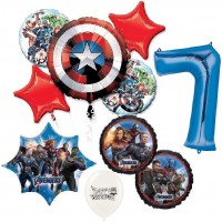 Captain Marvel Party Supplies 9th Birthday Balloon Decoration Bundle with Bir... 