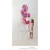 Official Licensed Barbie Giant 33-inch Foil Balloon Bouquet Pink & White 11-inch Latex Cluster Deluxe Birthday Party Decor Kit