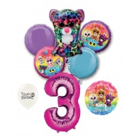 Beanie Boos 3rd Happy Birthday By the Numbers Party Balloons Bouquet Bundle for Boys and Girls Party Decorations 