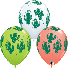 Cactus Assorted Bag of 50 11 inch Latex Balloons Western Cowboy Cowgirl themed birthdays hoedowns Horse Pony Party Supply Decorations Decor