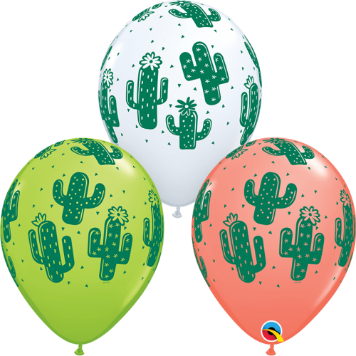 Cactus Assorted Bag of 50 11 inch Latex Balloons Western Cowboy Cowgirl themed birthdays hoedowns Horse Pony Party Supply Decorations Decor