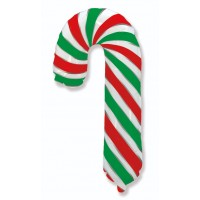 Candy Cane Striped Mylar Balloon huge 31 Inch Supershape Foil  Christmas Holiday Festive Party Supplies Decor Kids