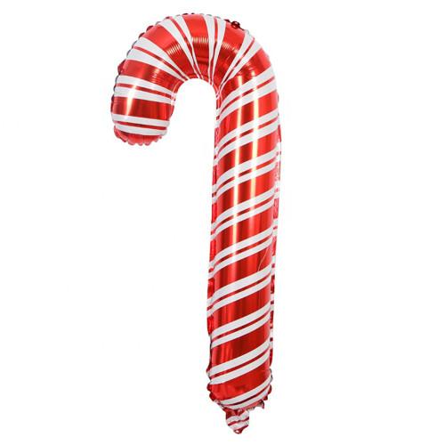 Candy Cane Striped Mylar Balloon huge 31 Inch Supershape Foil  Christmas Holiday Festive Party Supplies Decor Kids