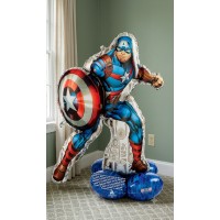 Captain America Avengers Airloonz: Superhero Birthday Decor for Kids & Adults