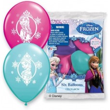 Disney Frozen Assorted Bag of 6 Colors 11 inch Latex Balloons Anna & Elsa  character disney frozen party decorations count of 