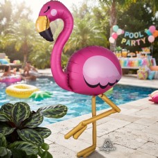 Flamingo Pink Airwalker Tropical Huge 65 inch Giant Mylar Balloon Baby Showers Birthdays luau hawaiian Decorations Supplies