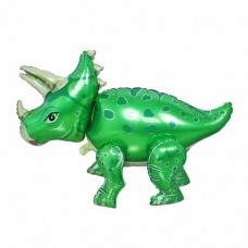 Green Triceratops 36 Inch Air Fill Only Airbuddy Mylar Balloon Birthdays Decor Decorations Kids
