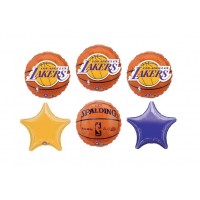 Basketball Los Angeles Lakers NBA 5 Piece Balloon Set