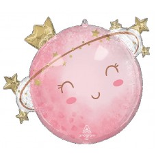 29" Little Moon Baby Girl Foil Mylar Balloon 