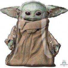 30" Mandalorian Baby Yoda Star Wars Airbuddies Foil Mylar Balloon Star Wars kids birthdays Star Wars themed decorations decor