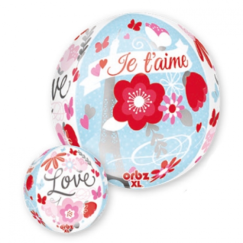 22 inch Jetaime Paris Orbz latex balloon party decorations paris decor french themed french birthday party