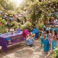Shimmer and Shine Airwalker Balloon – 53" Giant Foil Genie Balloon for Kids Birthday Party, Zahramay Falls Decorations, Weighted Floating Character Balloon