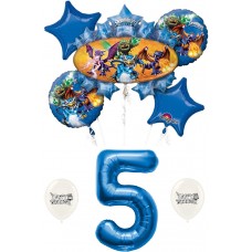 Skylanders Eruptor and Friends 5th fifth five 5 Birthday Balloon Bundle Set Decor Decorations Parties Kids