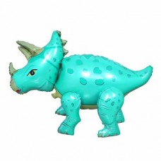 Blue Triceratops 36 Inch Air Fill Only Airbuddy Mylar Balloon Birthdays Decor Decorations Kids