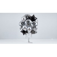The Ultimate Las Vegas Raider Fan Football Gameday Balloon Bouquet (11-Piece Deluxe Bundle)