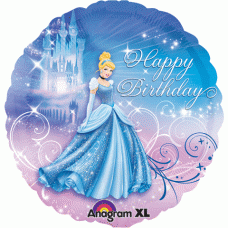 Disney Cinderella "Happy Birthday" Mylar Balloon