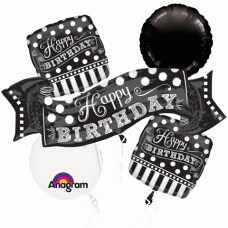 Happy Birthday Polka Dot Five Piece Balloon Set