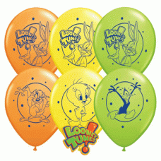 Looney Tunes Bugs Bunny Daffy Taz and Tweety 11" Latex Assorted Colored Balloons