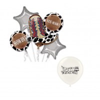 Western Boot and Stars Cowboy, Cowgirl Happy Birthday Yeehaw Balloon Bouquet by Ballooney's