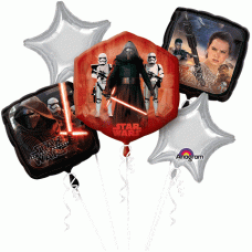 Star Wars Force Awaken Five Piece Bouquet of Balloons Set