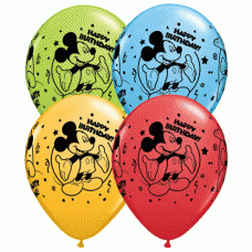 Disney's Mickey Mouse Happy Birthday 11 inch Latex Balloons Bag of 25