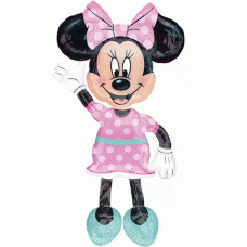 Disney Minnie Mouse Polka Dot Dress 54 inch Airwalker Mylar Balloon