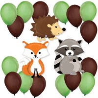 Woodland Fox Supershape Forest Animals Balloon Kit
